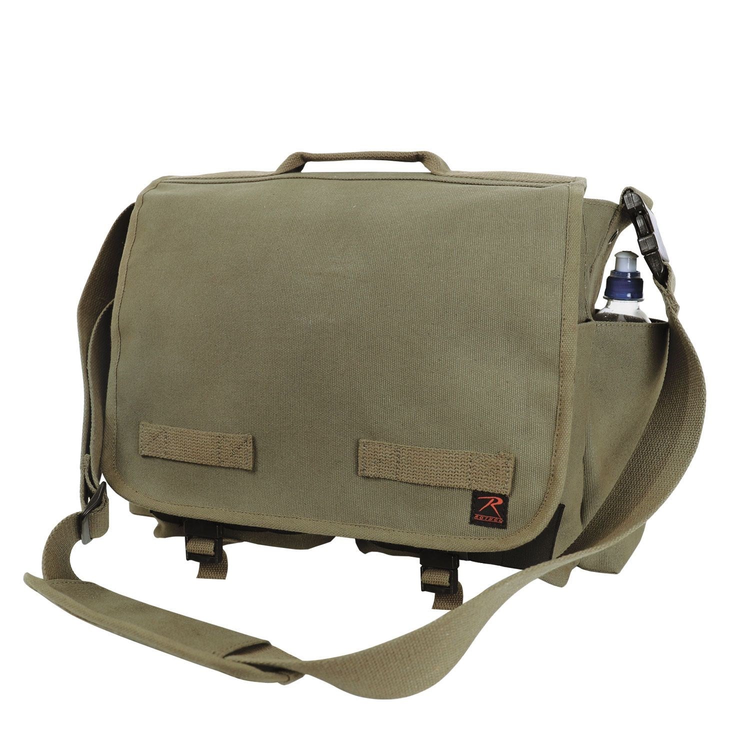 Bolso bandolera CONCEALED CARRY Messenger verde para porte oculto y uso urbano
