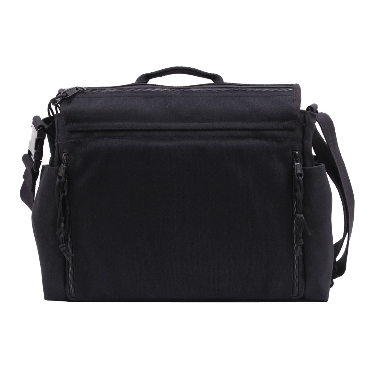Bolso bandolera CONCEALED CARRY de lona negra ROTHCO con bolsillo con velcro para porte oculto