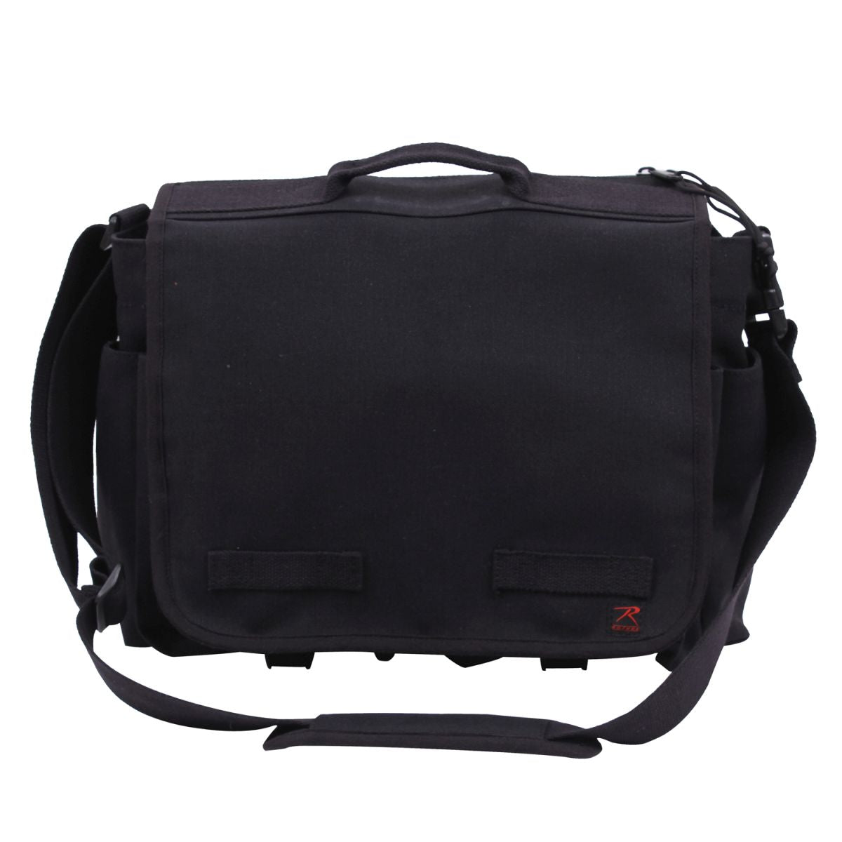 Bolso bandolera CONCEALED CARRY de lona negra ROTHCO con bolsillo con velcro para porte oculto