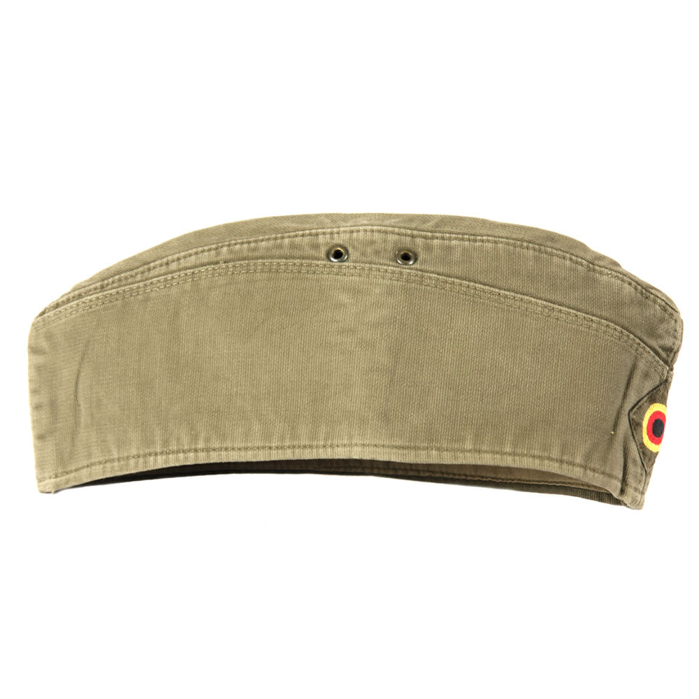 Lodička BW moleskin verde con insignia, gorra militar usada, 55% poliéster 45% algodón