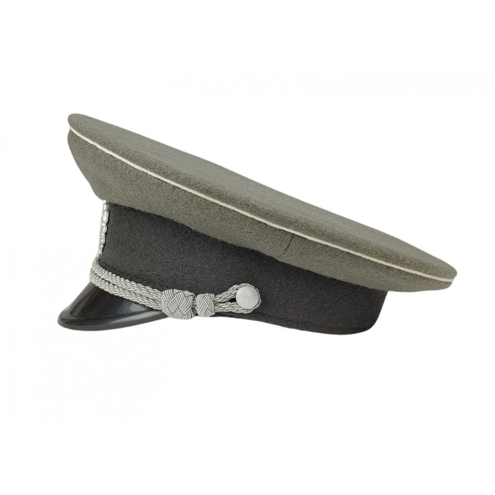 Brigadýrka NVA oficial original gris con ribete blanco, imagen del producto