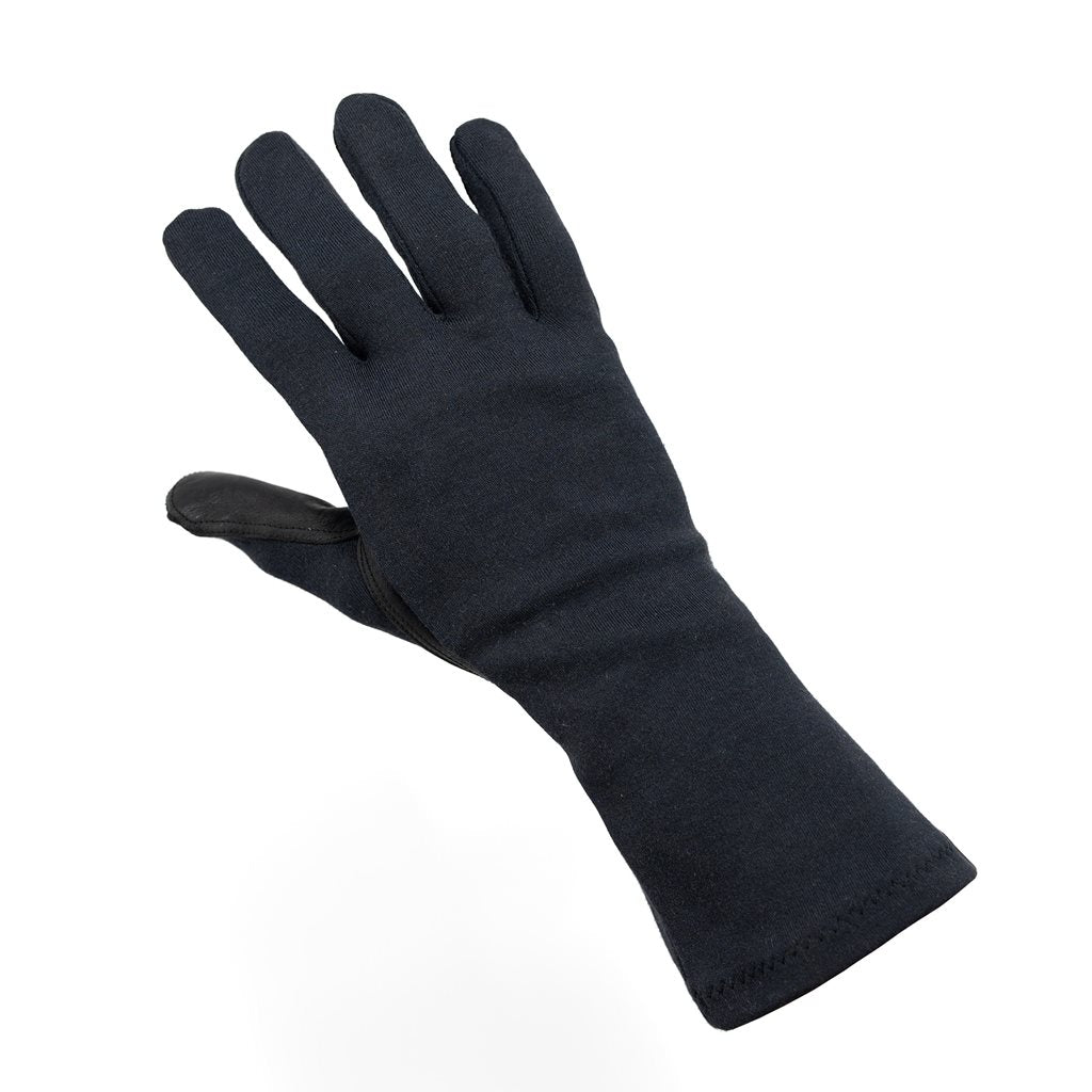 Guantes piloto BW aramida y cuero negros usados
