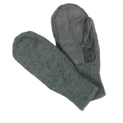 Manoplas suizas de lana gris