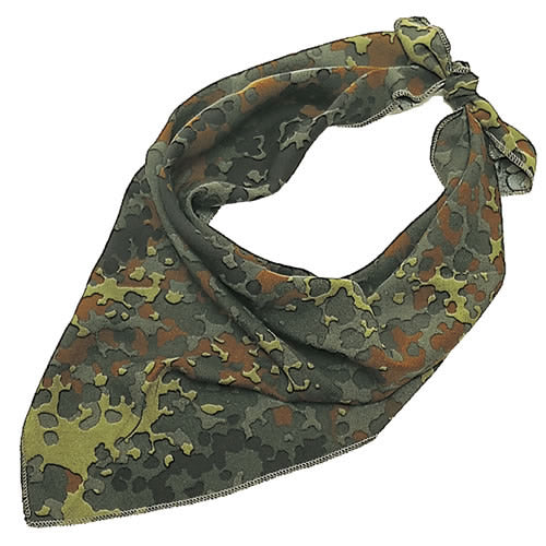 Pañuelo triangular militar FLECKTARN usado 60x40 cm - Bundeswehr