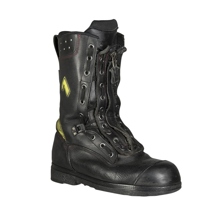 Botas de bombero FIRE FLASH usadas, con cordones y caña alta