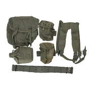 Sistema portador griego US M56, 7 piezas, original usado
