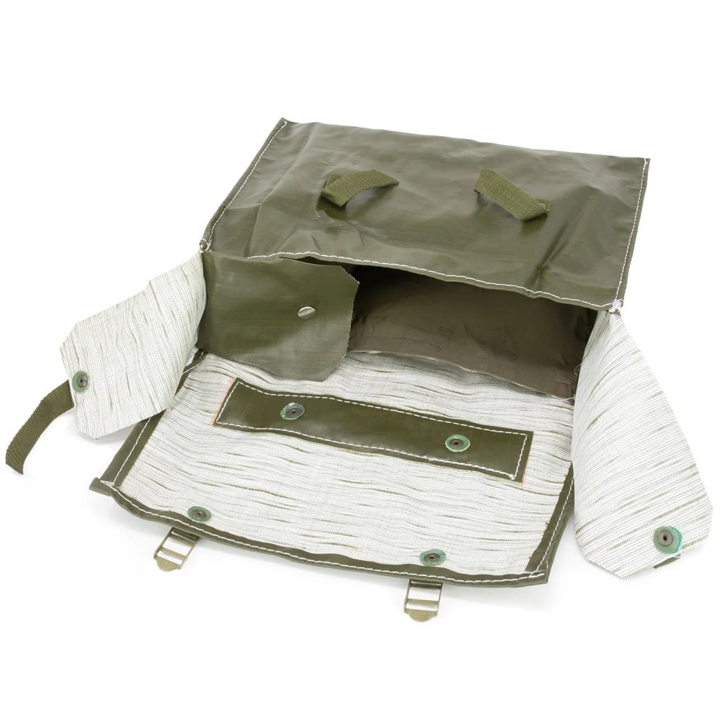 Malá polní AČR vz.85, bolsa pequeña recubierta de goma, verde, 33 x 25 x 9 cm