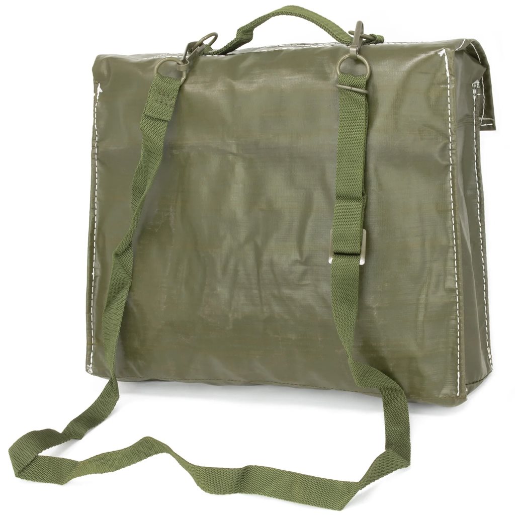 Malá polní AČR vz.85, bolsa pequeña recubierta de goma, verde, 33 x 25 x 9 cm