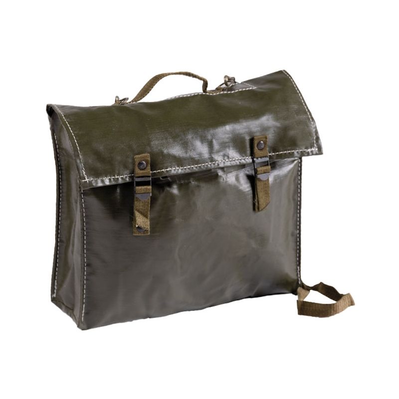 Malá polní AČR vz.85, bolsa pequeña recubierta de goma, verde, 33 x 25 x 9 cm