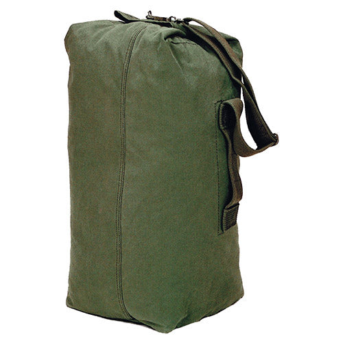 Bolsa marinera francesa verde usada, aprox. 60 x 35 cm