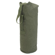 Bolsa naval británica verde usada de algodón 75 x 30 cm