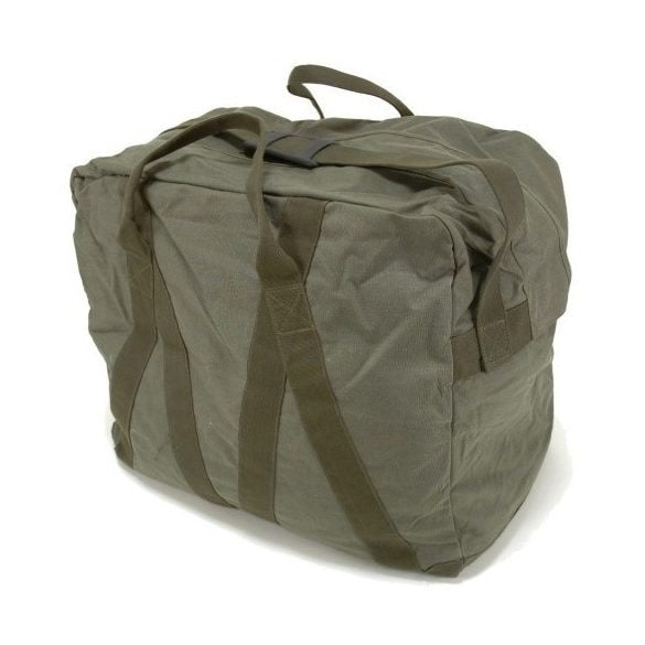 Bolsa BW grande verde con correa, original ejército alemán, usada