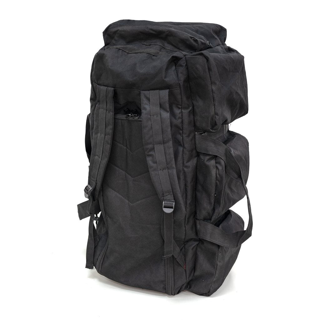 Bolsa/mochila de transporte grande CARGO negra con 3 bolsillos laterales, usada (ID 91384103)