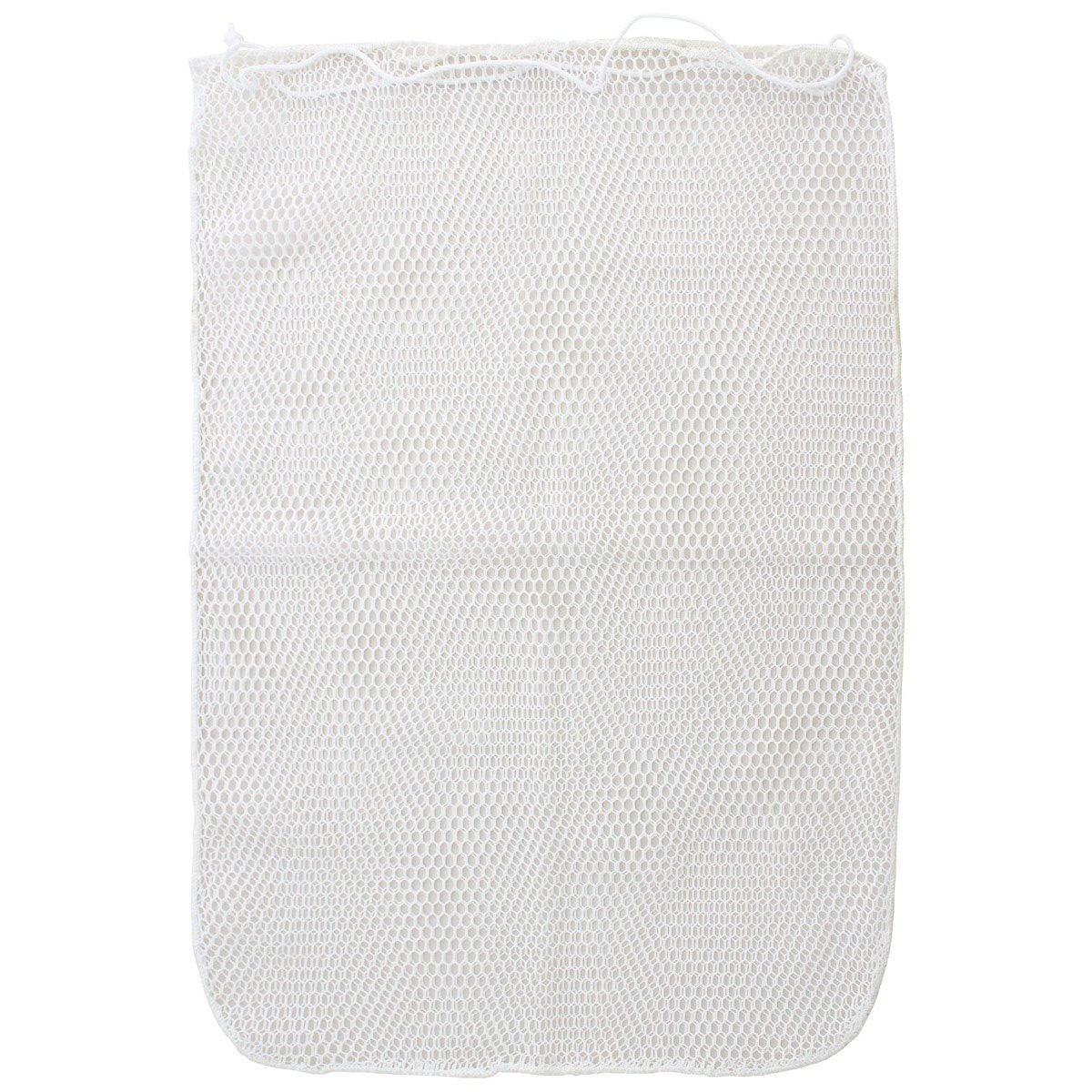Bolsa holandesa de malla blanca usada, vista delantera