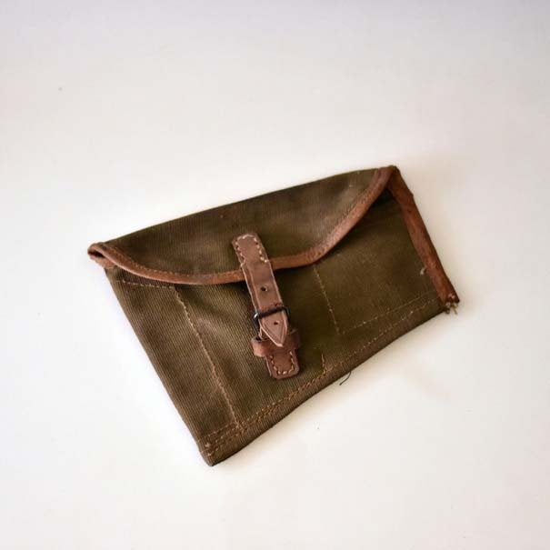 Funda de tela rumana para hacha usada del ejército rumano