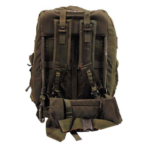 Mochila US ALICE L con armazón, usada, color verde