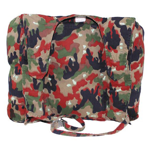 Mochila suiza M70 camuflada para chaqueta SCHWEIZ TARN, lona usada