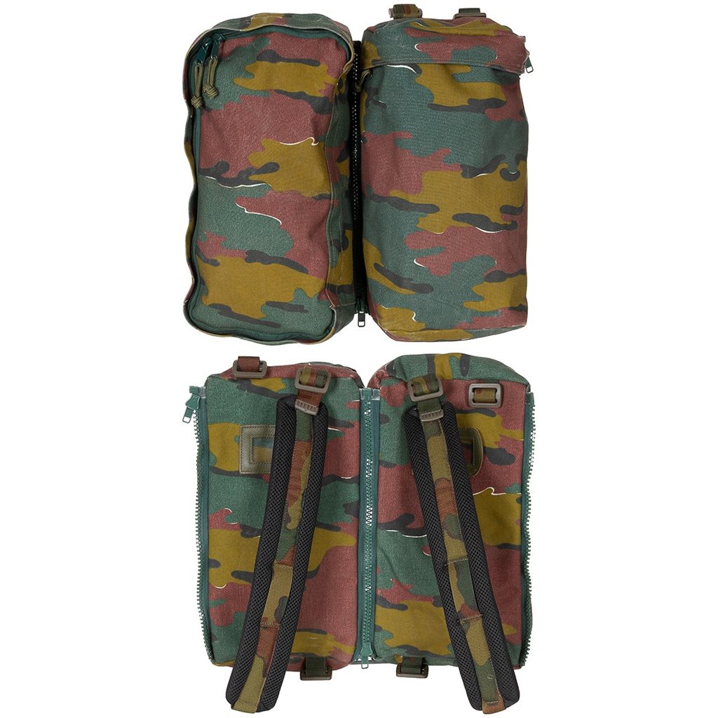 Mochila Bergen PLCE Belgie Jigsaw usada, original del ejército, tapa con cierre FASTEX y gran capacidad