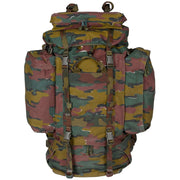 Mochila Bergen PLCE Belgie Jigsaw usada, original del ejército, tapa con cierre FASTEX y gran capacidad