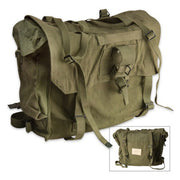 Mochila británica M58 verde original usada de lona
