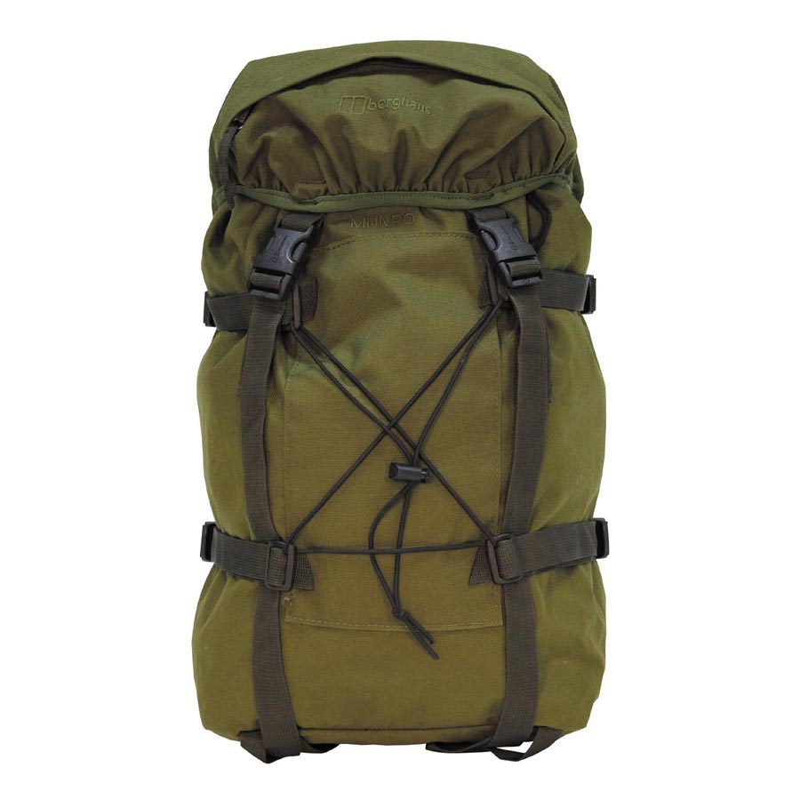 Mochila Berghaus Munro 35 L verde, original militar usada