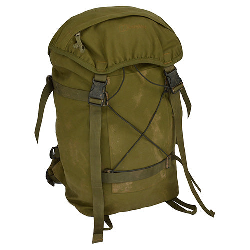 Mochila Berghaus Munro 35 l militar verde usada, excedente Bundeswehr