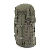 Mochila BW Snigel Daypack KSK verde usada vista frontal