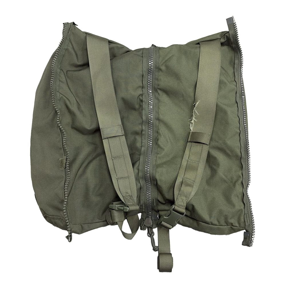 Bolsillos conectables para mochila BW SNIGEL Daypack en verde, usados y con daños