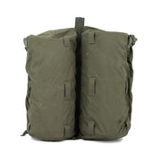 Bolsillos conectables para mochila BW SNIGEL Daypack en verde, usados y con daños