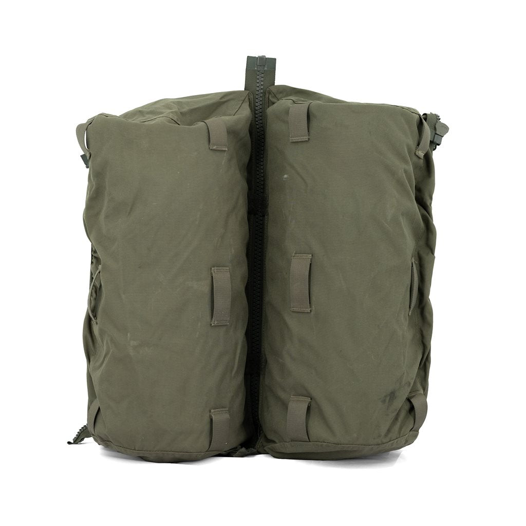 Bolsillos conectables para mochila BW SNIGEL Daypack en verde, usados y con daños
