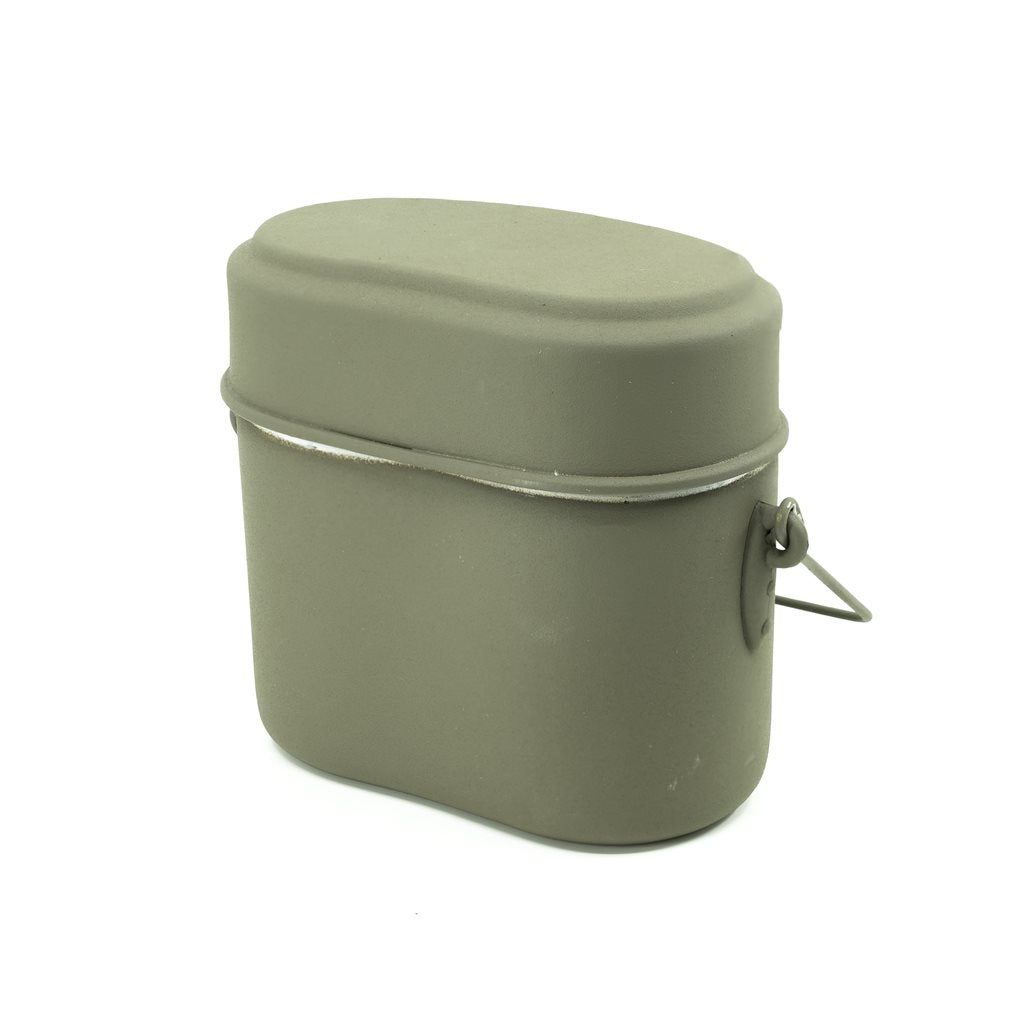 Set de vajilla militar austriaca de aluminio verde, nuevo con posible desgaste externo (914113A)
