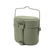 Set de vajilla militar austriaca de aluminio verde, nuevo con posible desgaste externo (914113A)