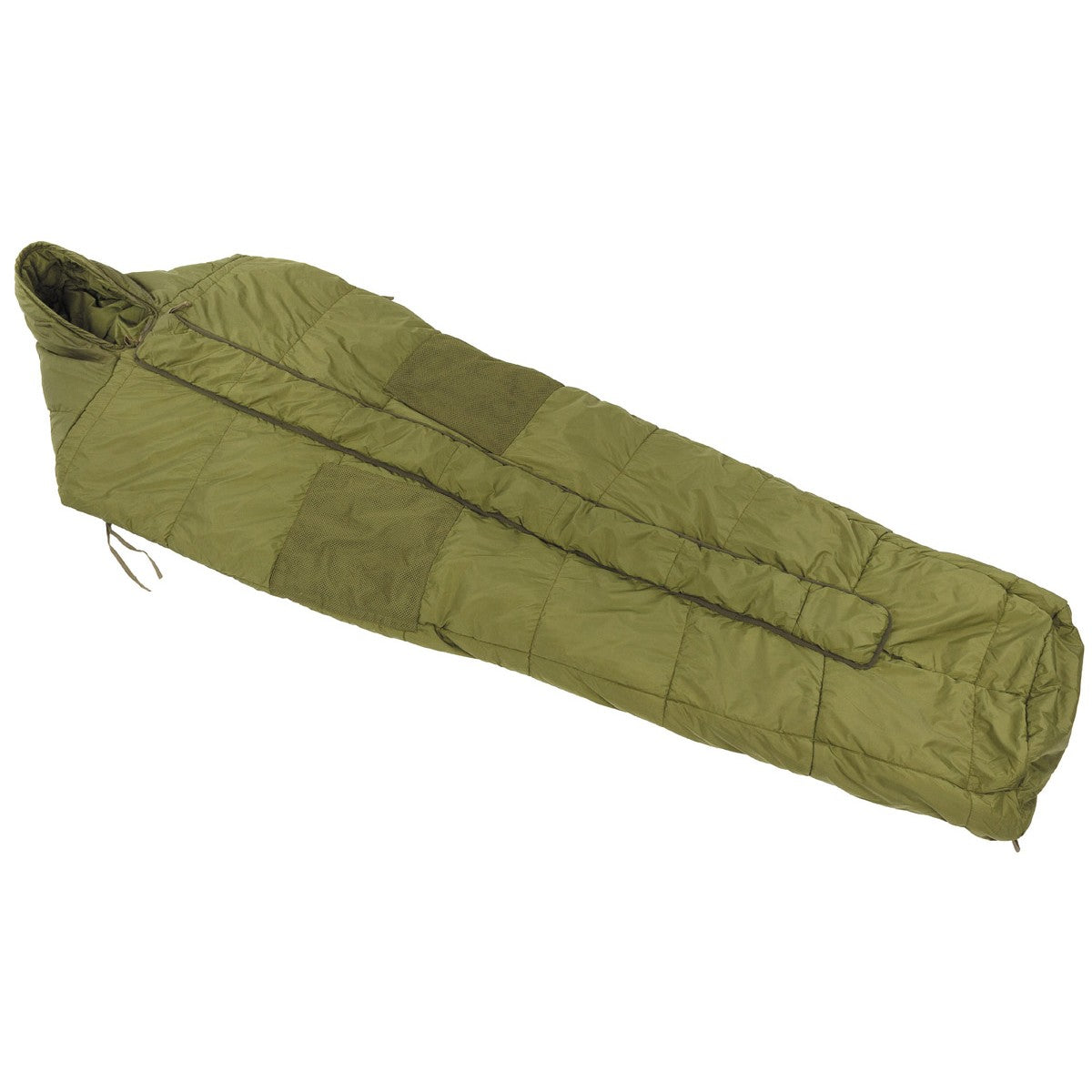 Saco de dormir británico ARCTIC Cold Weather tipo momia verde (usado)