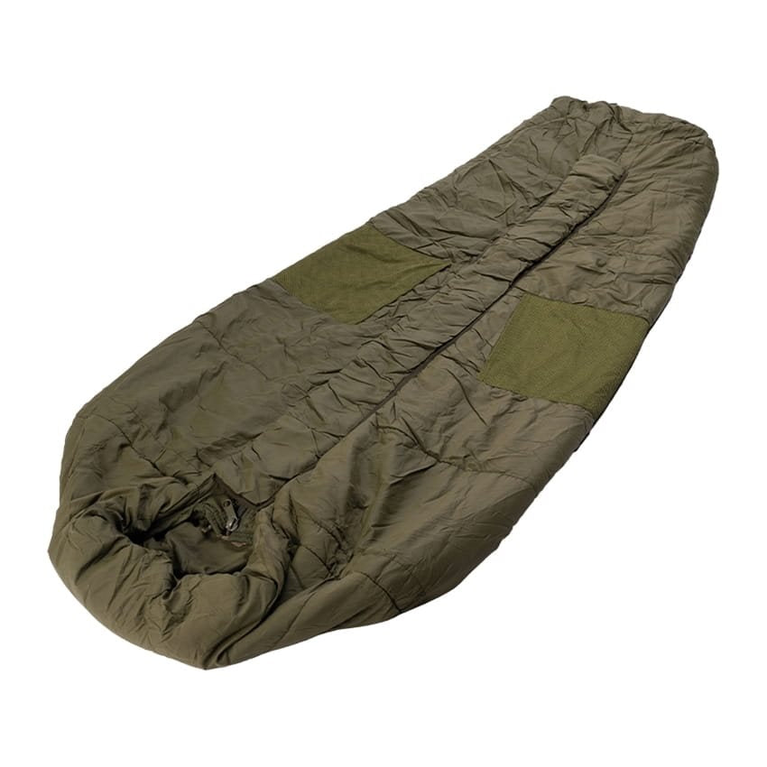 Saco de dormir británico ARCTIC Cold Weather tipo momia verde (usado)