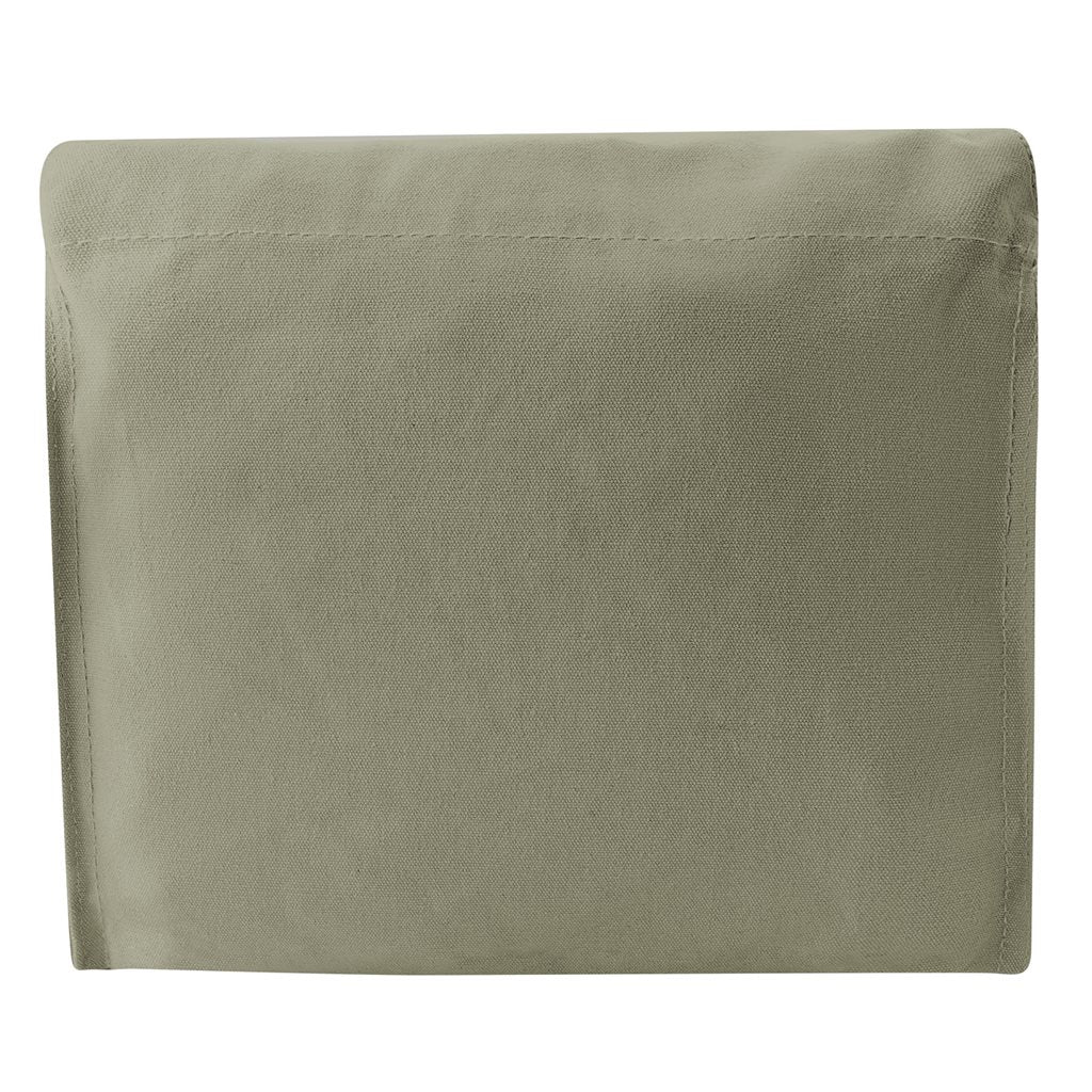 Bolso bandolera STAR vintage verde en lona con estrella y cierres de piel, 30x28x9 cm