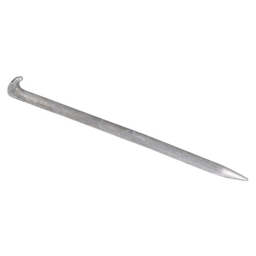 Clavija de tienda de aluminio Bundeswehr usada, aprox. 25 cm
