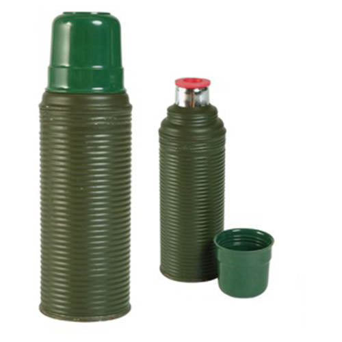 Termo sueco verde 0,5 l con tapón de goma (usado)