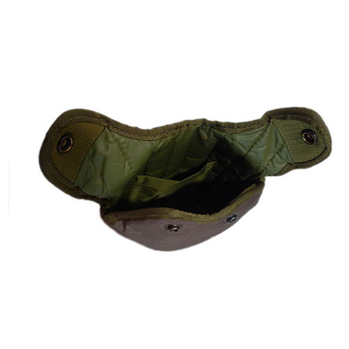 Cantimplora militar noruega 1 L con funda y vaso, usada