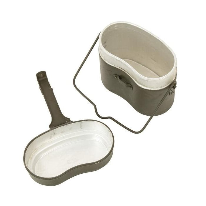 Riñonera polaca de aluminio modelo M23/31 verde usada - 91464295