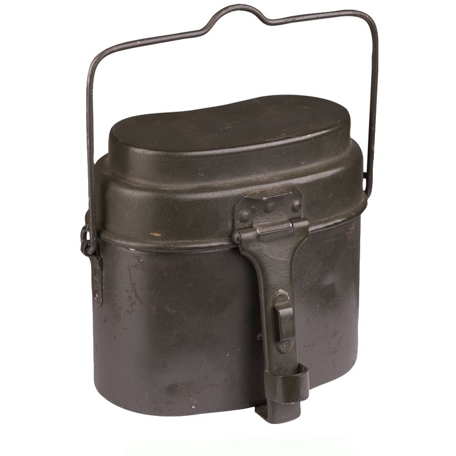 Riñonera polaca de aluminio modelo M23/31 verde usada - 91464295
