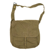 Bolsa bandolera militar búlgara verde tipo chlebník, dimensiones aprox. 30 x 27 x 6 cm