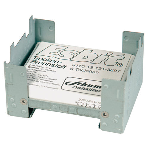 Hornillo plegable BW ESBIT® usado con recipiente de combustible incluido