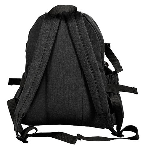 Mochila vintage compact verde en lona de algodón con aspecto lavado