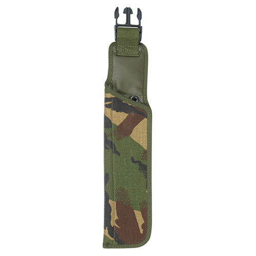 Funda británica usada para machete DPM con cierre FASTEX y bolsillo, 11 x 32,5 cm