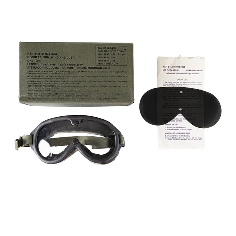 Gafas tácticas M44 originales del Ejército de EE. UU., protección ocular de excedentes militares