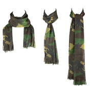 Bufanda BARACUDA multifuncional de malla en camuflaje Woodland