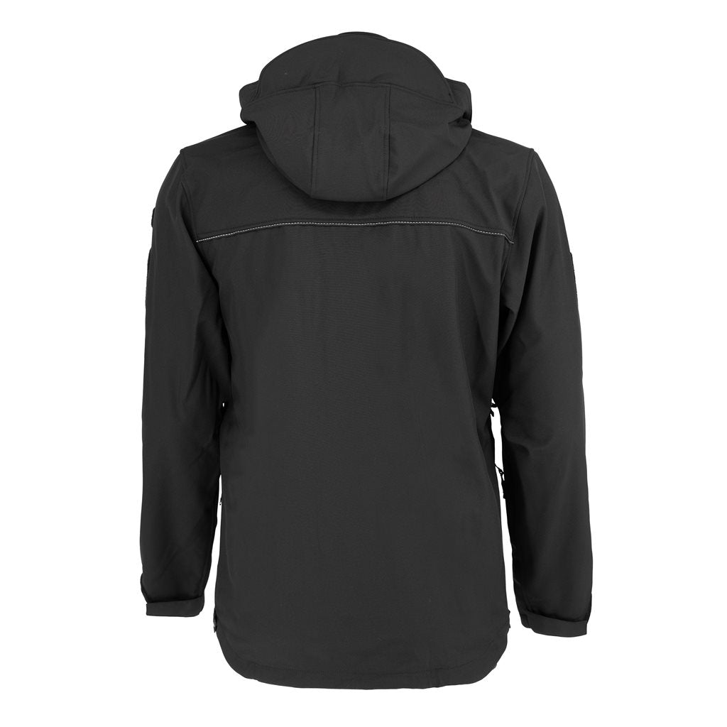 Chaqueta softshell negra con capucha modelo 2012 para policías militares