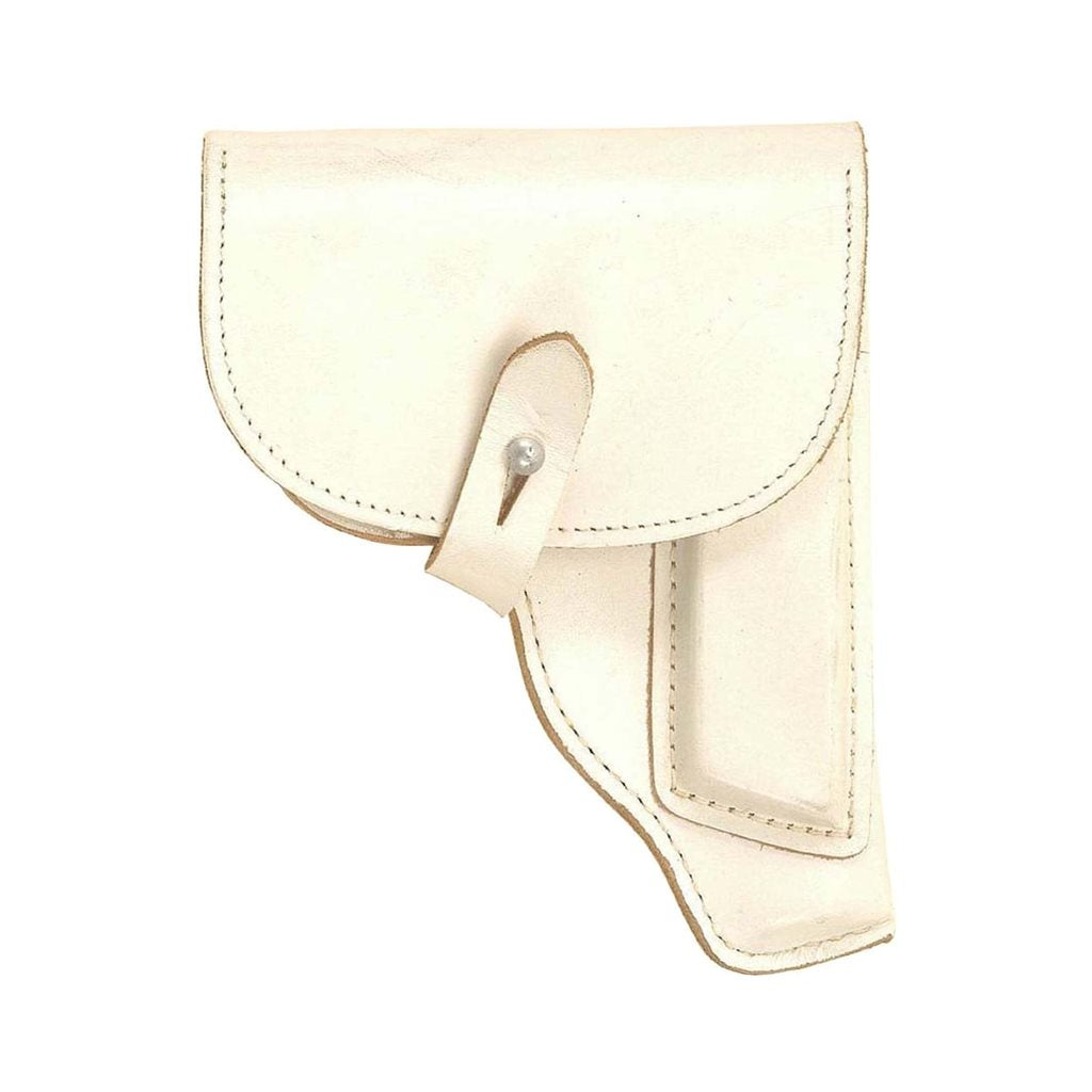 Funda de cuero blanca para pistola Makarov, usada, con porta cargador