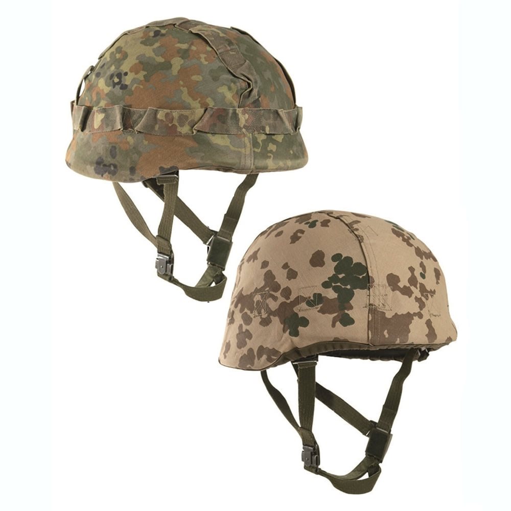 Funda de casco Bundeswehr reversible Flecktarn/Tropentarn usada