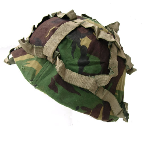 Funda textil usada para casco de combate británico DPM